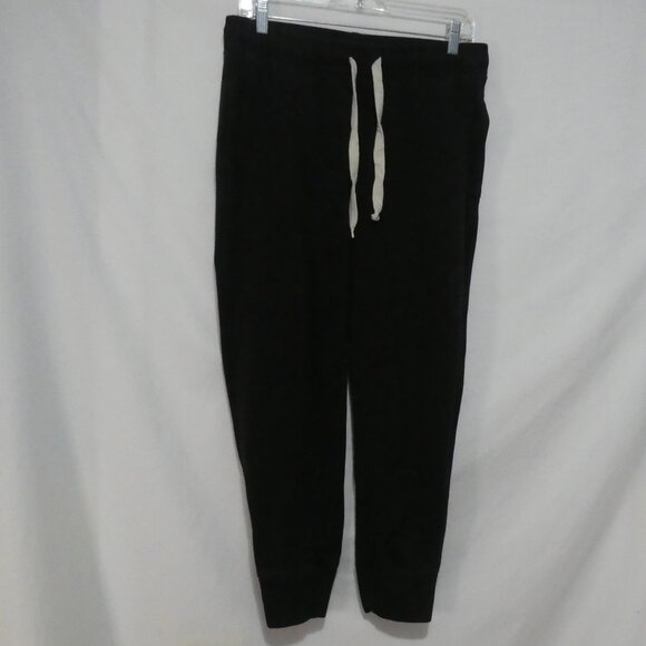 REEBOK | medium | Black Sweatpants With White Drawstring Front - Picture 1 of 16